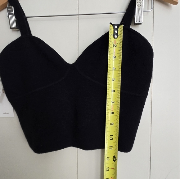 NWT Wilfred Black Crop Top- Size L - Picture 5 of 7